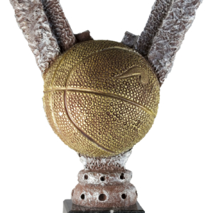 Trofeo pelota baloncesto resina