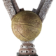 Trofeo pelota baloncesto resina