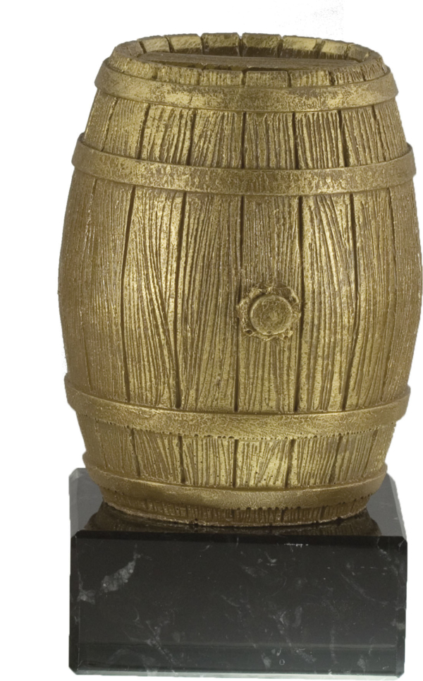 Trofeo barril vino resina